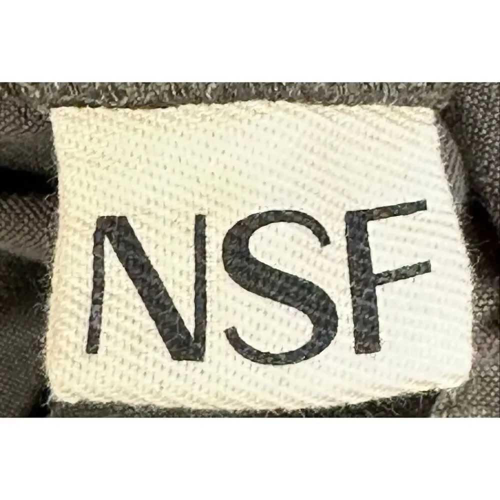NSF Linen/Cotton Cargo Pant in Army Green NWT Size XS